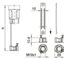 Orbitec Držiak objímky E14  DO 2784