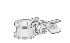 MTA Svorka batériová DX mínusova jednoduchá-čierna ( 25-40)