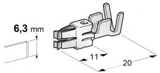 MTA Dutinka 6,3mm-zvislá SPT WP F630