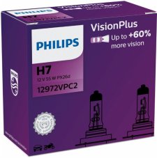 PHILIPS Žiarovka 12V H7 55W PX26D VisionPlus +60%- bal.2ks