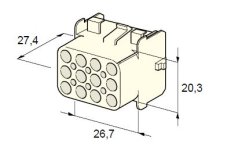 MTA Samica - obal 12-cestný - silon /12.01200/