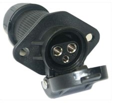 Erich Jaeger Zásuvka 6V-12V-24V/ 3P so skrutkou