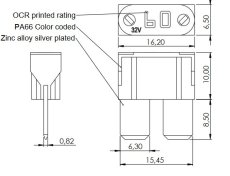 Poistka M8COMPACT 32V 80A