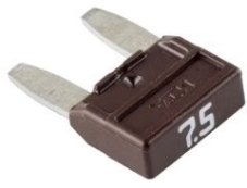 MTA Mini-nožová poistka 7,5A - hnedá