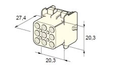 MTA Samica - obal 9-cestný - silon /12.01200/