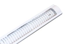 Svietidlo na LED trubice 2x1200mm IP20 s mriežkou biele