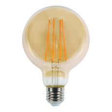 LED 230V 6W E27 550lm G80 AMBER retro stmiev.