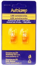 AUTOLAMP LED 12V (W5W) W2,1x9,5d oranž rozptyl 2ks