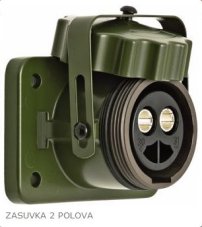 Erich Jaeger Zásuvka 2-polová-výkonná /NATO/300A