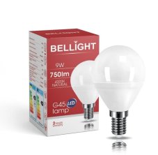 BELLIGHT LED 180-260V G45 9W E14 830lm neutrálna iluminačka