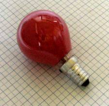 Orbitec Žiarovka 240V 15W E14 červená 45x70mm