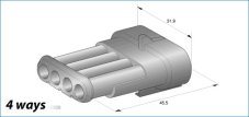 Tyco Obal dutinky SUPERSEAL 1,5mm- 3-cestný