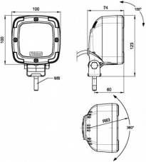 Pracovný svetlomet LED 12-55V 15W FT-036 1800lm