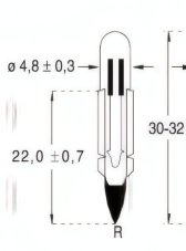 Orbitec Tlejivka 220V 1,5mA T5,5 5x30mm telefónna