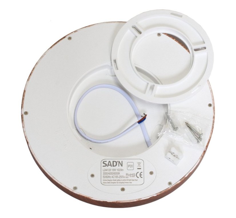 SAD'N LED svietidlo 18W 185-250V drevo tmavé 3000/4000/6500K