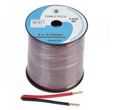 Kábel dvojžilový 0,75mm červeno-čierny