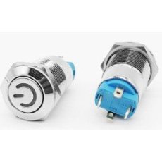 Vypínač /spínač/OFF-ON 12mm červený 12/24V