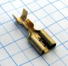 MTA Dutinka plochá 6,3mm mosadzná-tenká 03,-0,8