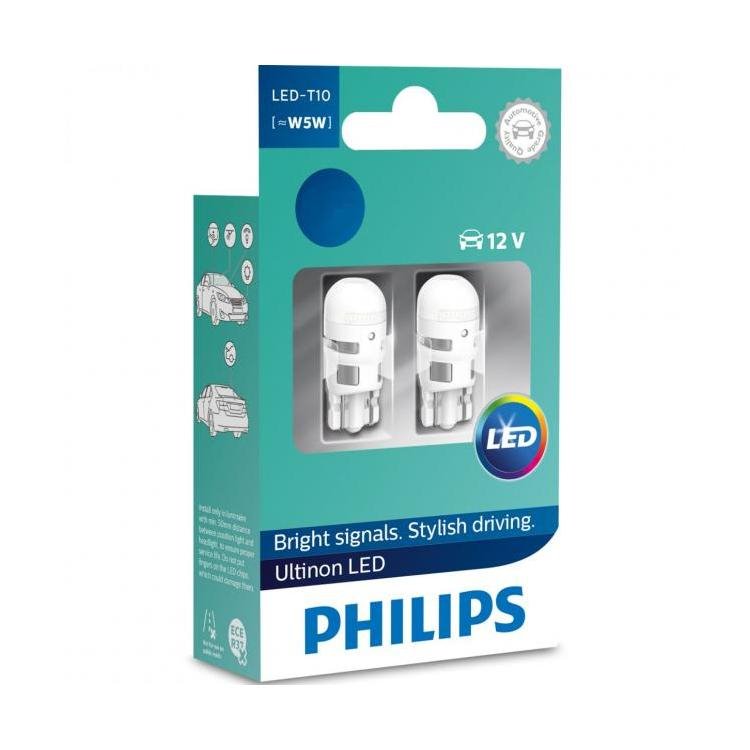 PHILIPS LED 12V W5W W2,1X9,5D - Ultinon - 6000K