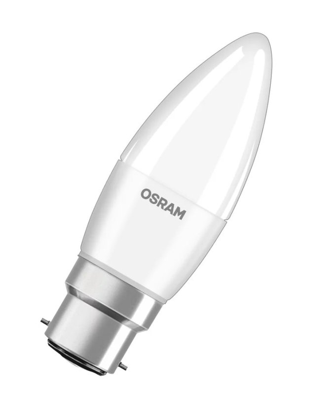 LED 230V 4,9W/827 B22d sviečka  3 ks
