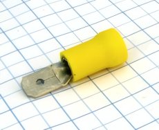 MTA Kolík plochý 6,3mm žltý