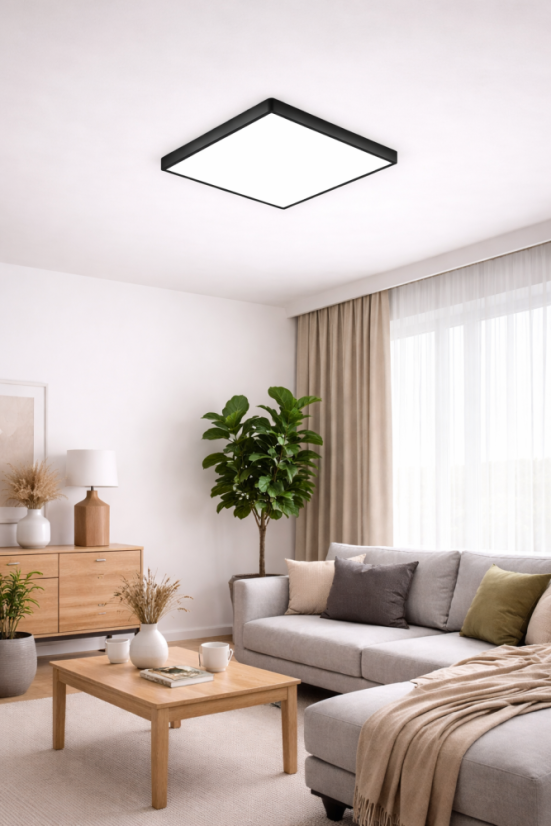 LED svietidlo 32W 185-250V čierne 3000/4000/6500K štvorcove