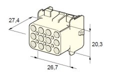 MTA Samica - obal 12-cestný - silon /12.01200/