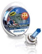 PHILIPS Žiarovka 24V H4 75/70W P43T MasterDuty BlueVision - set 2ks