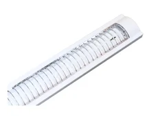 Svietidlo na LED trubice 2x1200mm IP20 s mriežkou biele