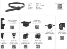 Krabička/ kufrik/ MIX úchytov na viaz.pásky