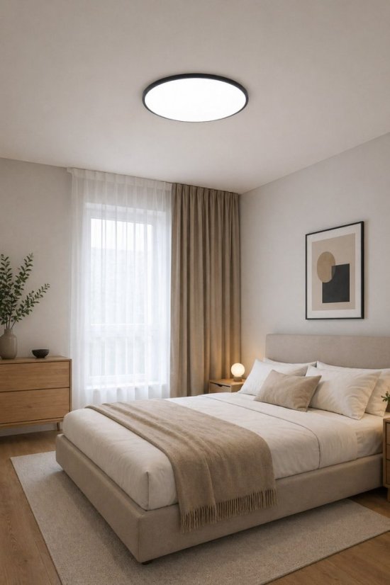 LED svietidlo 50W 185-250V čierne 3000/4000/6500K+diaľkové ovládanie