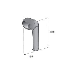 MTA Kryt gumený na skrinku - zahnutý-2-cestný