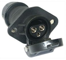 Erich Jaeger Zásuvka 6V-12V-24V/ 3P so skrutkou