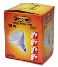 Omicron žiarivka kompaktná 15W E27 PAR30 98x125mm 2700K