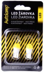 AUTOLAMP LED 12V W5W  W2,1x9,5d žltá