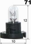 AUTOLAMP Žiarovka 24V 1,12W T4 -plastická pätica