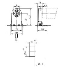 Orbitec Objímka na žiarivku T8 G13 913319