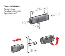 MTA Držiak sklenenej poistky so skrutkovými spojmi