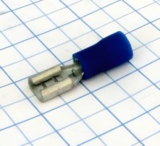 MTA Dutinka plochá izolovaná 4,7mm modrá