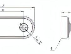 AUTOLAMP Svetlo pozičné FT-073 C LED 12V-24V červené