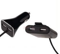 Redukcia autozapalovač 2x zásuvka-USB + na kabliu 2x USB