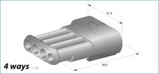 Tyco Obal dutinky SUPERSEAL 1,5mm- 3-cestný