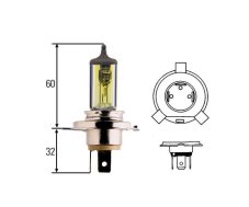 Hella Žiarovka 12V 60/55W P43t H4 AW Yellow Light