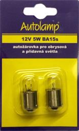 AUTOLAMP Žiarovka 12V 5W Ba15s R5W-blister 2ks