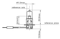 Vosla Žiarovka 80V 55W PK22S H3