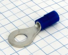 MTA Očko izolované 6,4mm modré