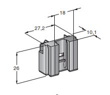 MTA Adaptér na držiak poistiek a relátok