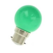 Orbitec Žiarovka 240V 15W B22D DC1052V zelená 45x70mm
