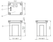 MTA Poistka do japonských vozidiel JLP 50 A-nízka-červená