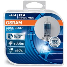 Osram Žiarovka 12V 100/90W H4-Cool Blue Hyper BOOST Box-2ks